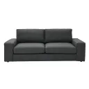 Restly Sofa 3Seater Plastic Leg/Dark Grey/LE