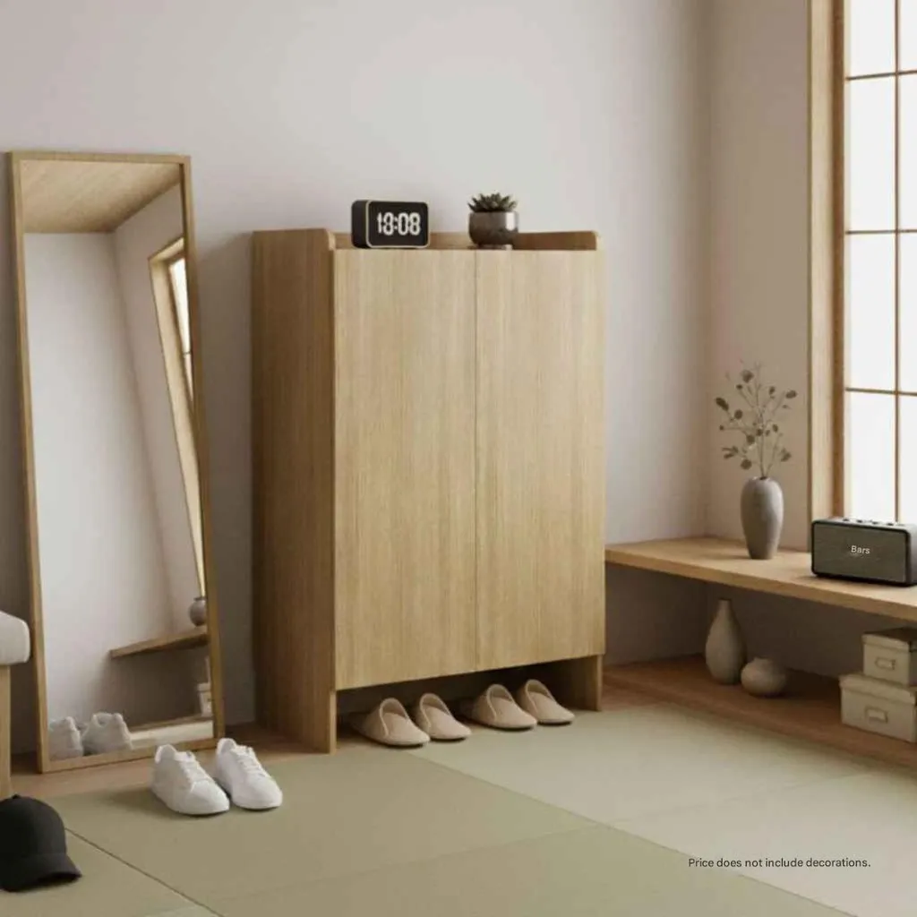 [19249348] Tomo Shoe Cabinet SH80/DE02/Cashew Oak