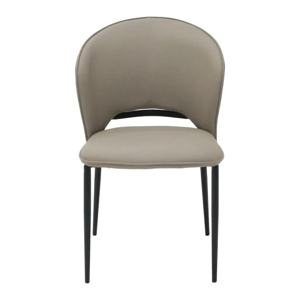 Vefella/Dining Chair/Steel Black/SL Grey