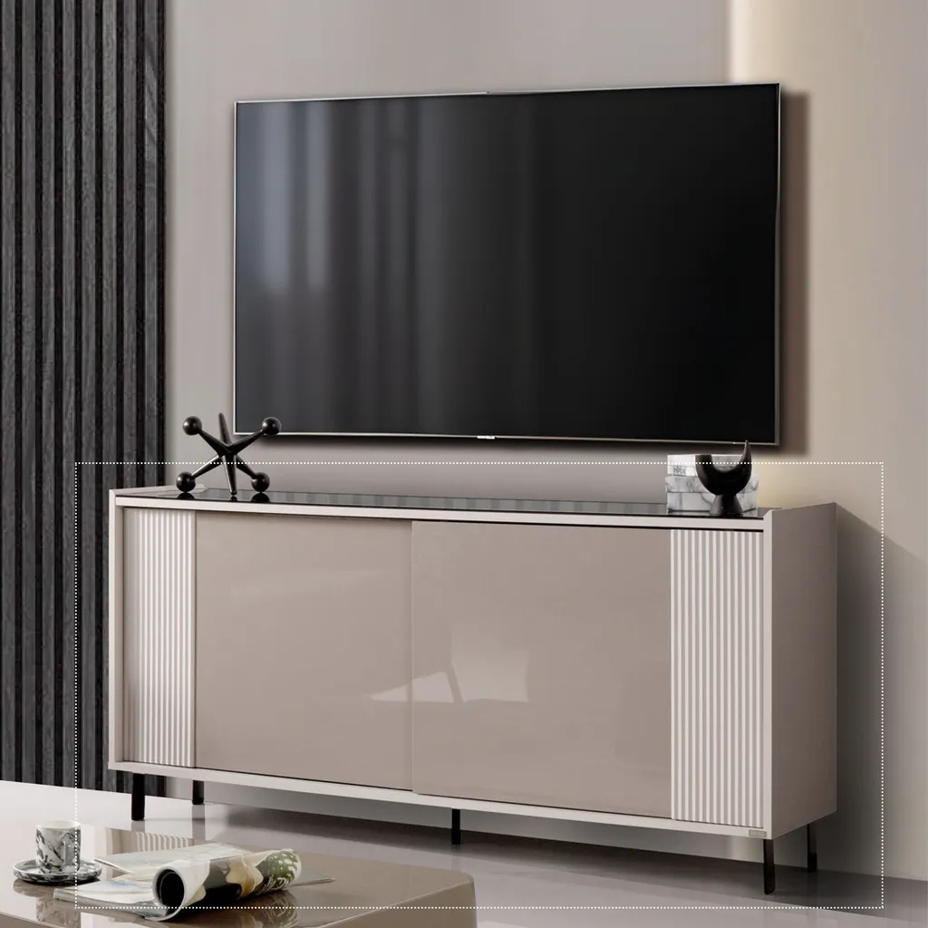 Nex/Sideboard TV160-40-77/MGG/UHG AMB/Smoked Glass Wide-Wenge (copy)