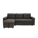 Sonya Sofa-Left Corner-Brown Fabric
