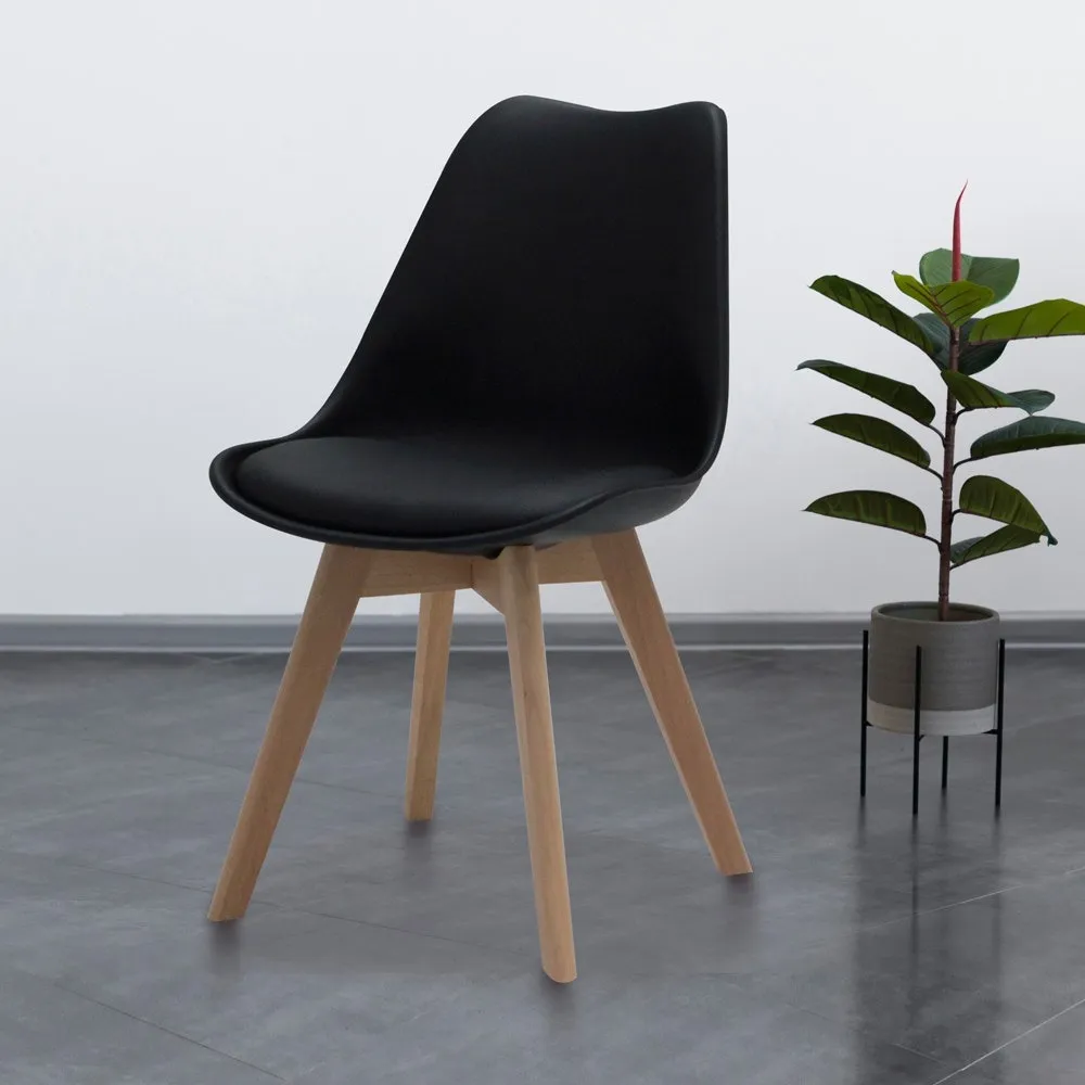 Lifely Dining Chair - SL Black /Beech Wood