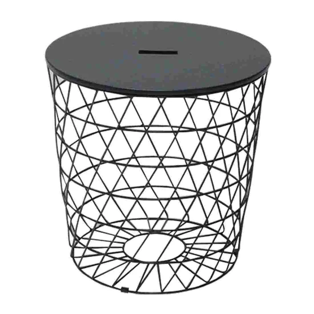 Savoir D40 End Table - Black Leg/Wood Black