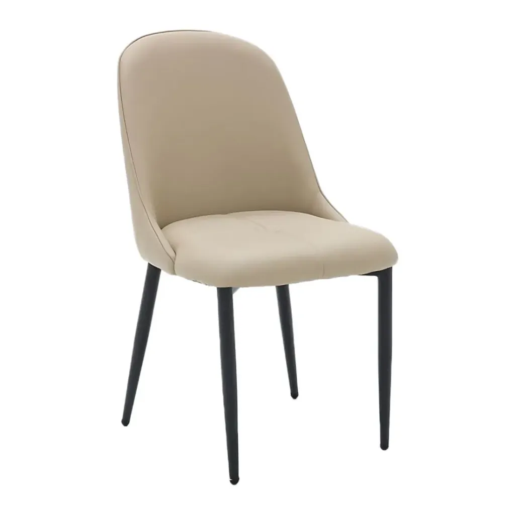Longway Dining Chair - Black Steel/Black/SL Cream