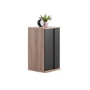 Wishy Cabinet 40cm - Solid Oak/Shadow Linen/Moon Stone