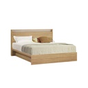 Looms Kyoto Bed 5ft - Solid Oak/White