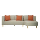 KC-Play Kuru Sofa-Right Corner-Cream/Orange