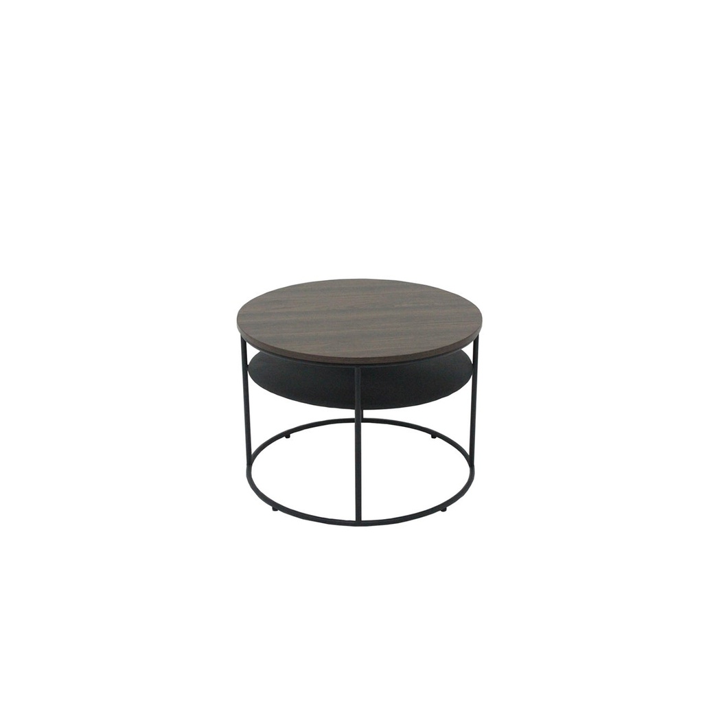 Sanwa Coffee Table - C60/Black Steel - Brown