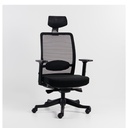 Merryfair Anggun High Back Office Chair - Fabric S-Black/B-SM01