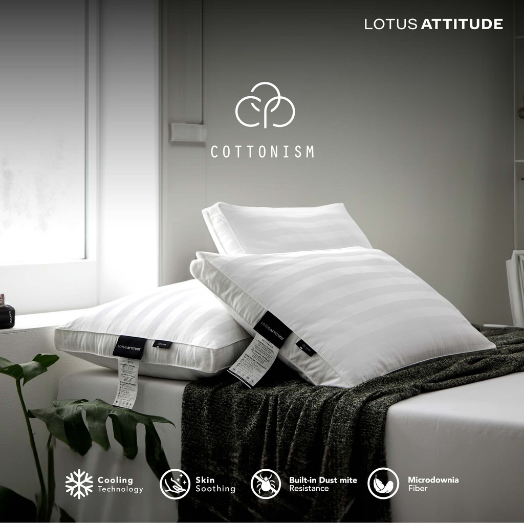 Lotus Attitude Cottonism Soft Pillow