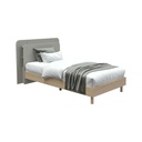 Brooker Bed 3.5ft - BW - Lindberg Oak / Light Grey