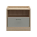 Brooker Night Table NT45 - Lindberg Oak/Light Grey