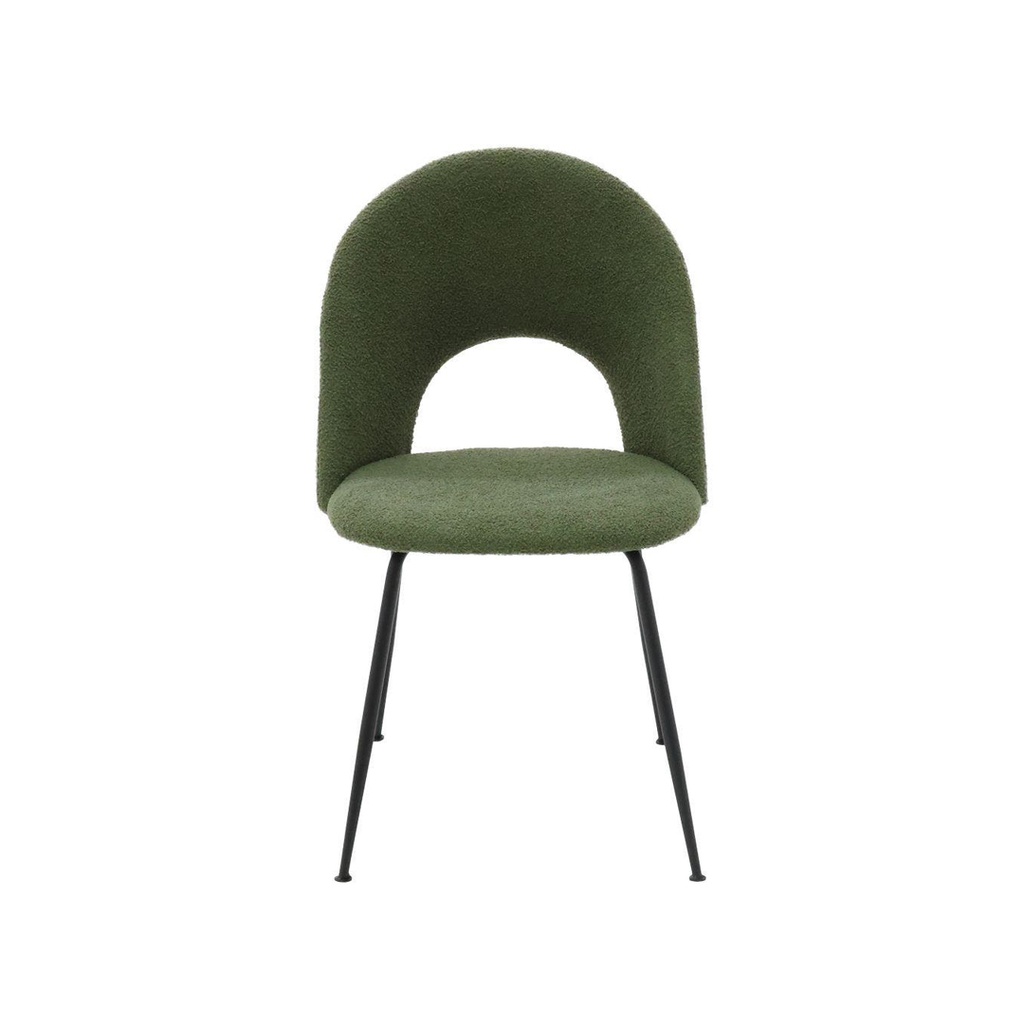 Lason Dining Chair-Steel Black/Green