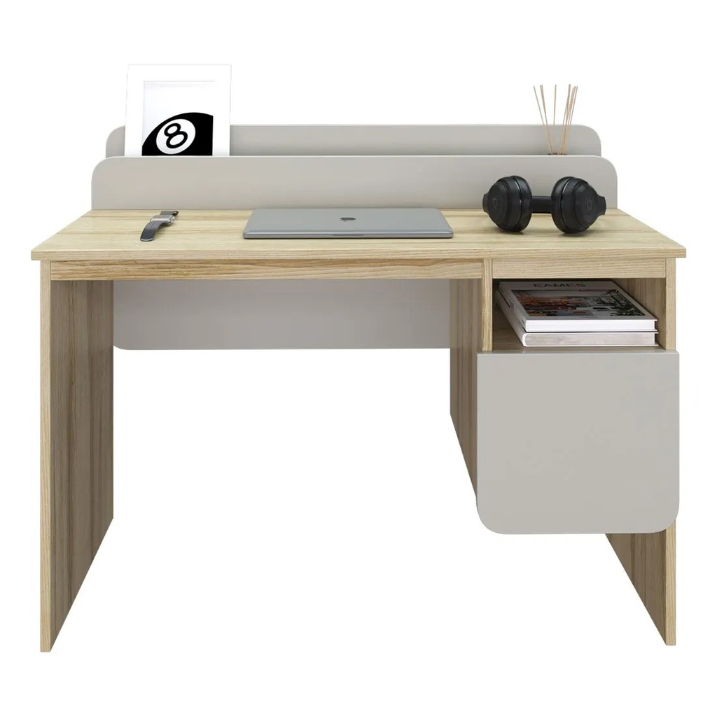 Brooker Working Desk DK120 Lindberge Oak /Light Grey