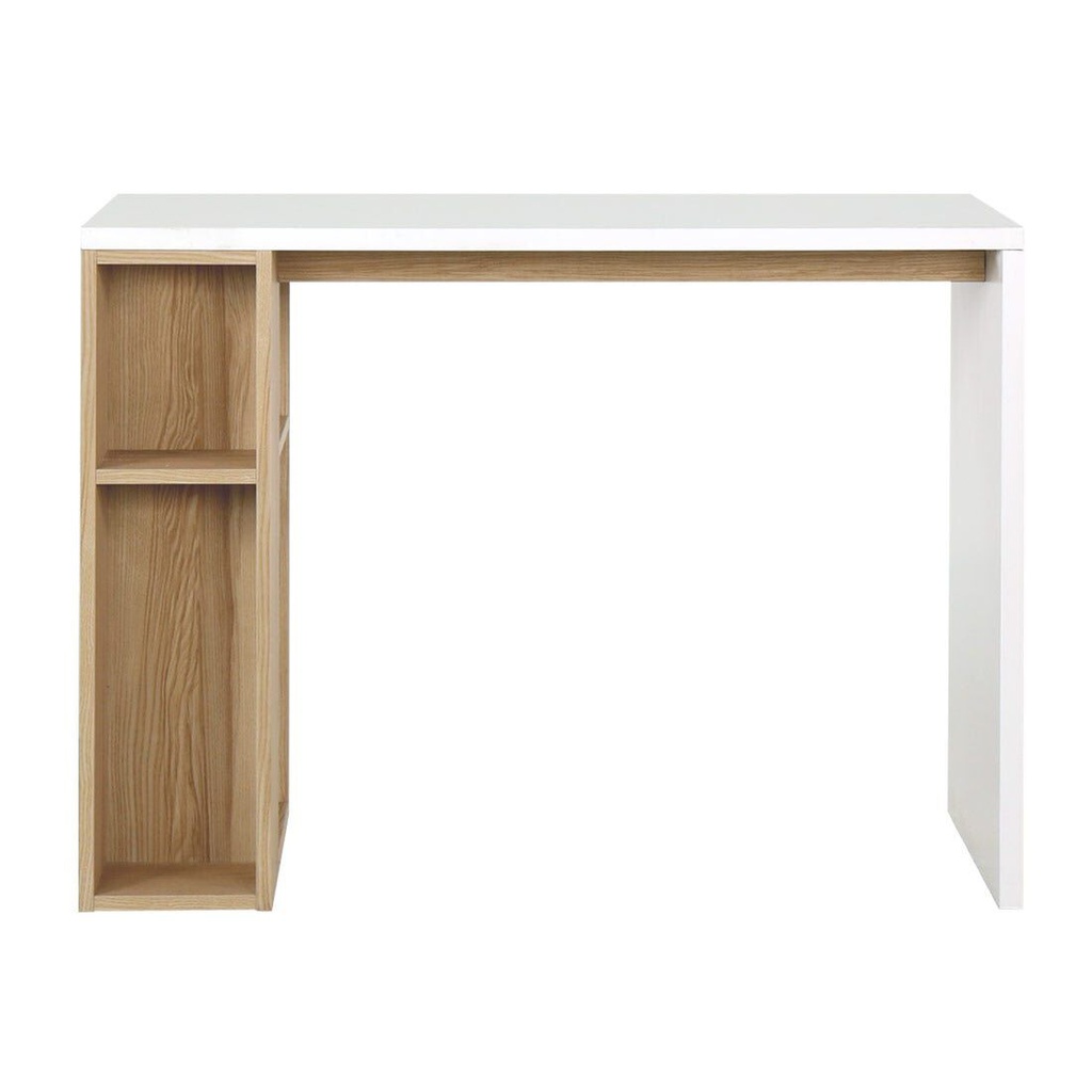 Floxi PW Working Desk 100cm - White/Lindberg Oak
