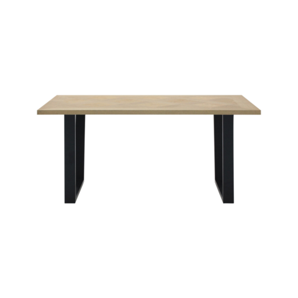 Makari Dining Table 160cm-Black/Natural Wood