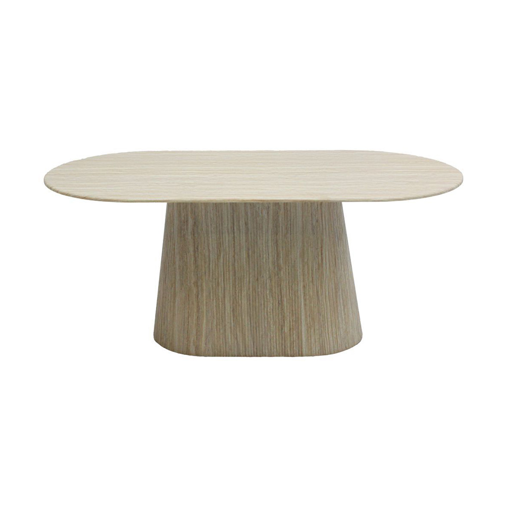 Hadayly Dining Table-180-Stone/Wood