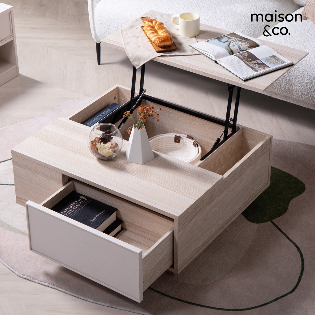 Lacuna CF80 Coffee Table-Canyon/Oak