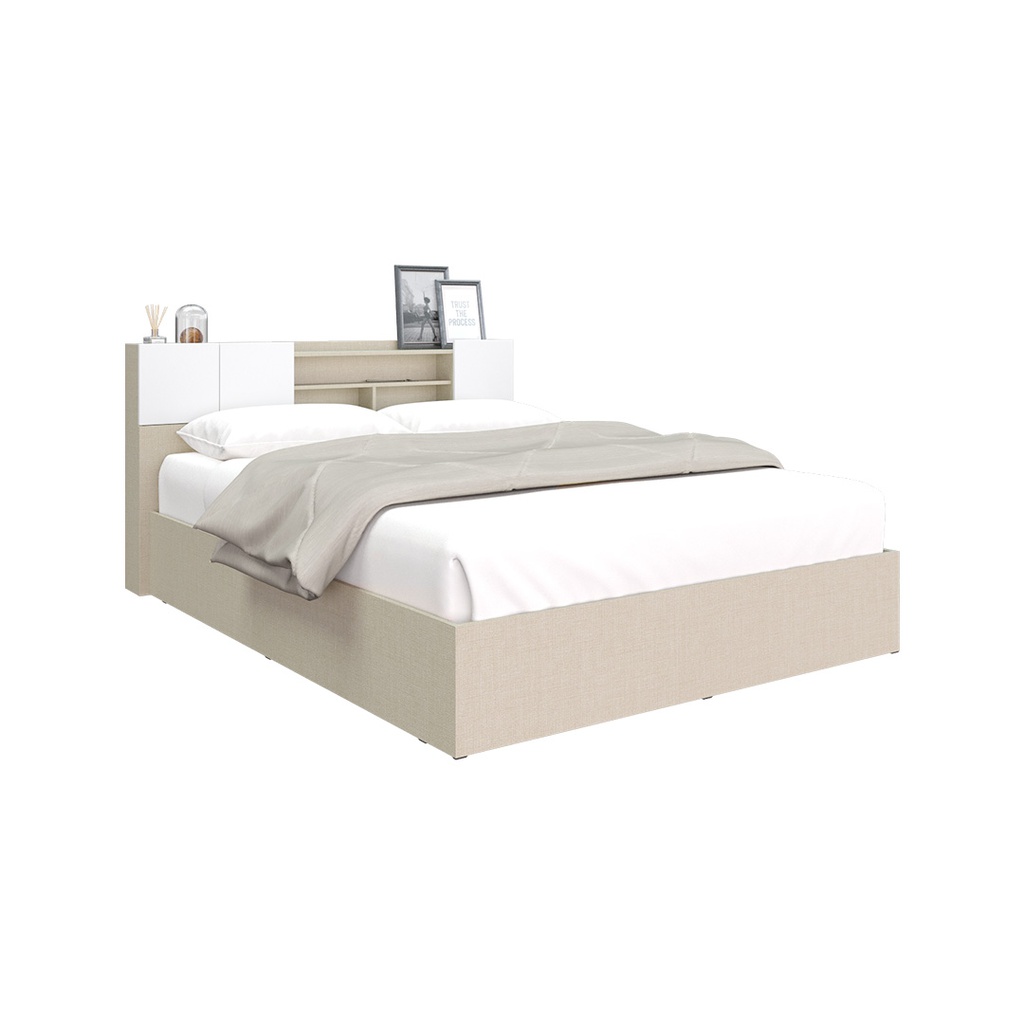 Hollyn Bed 5ft-Ivory/Linen White