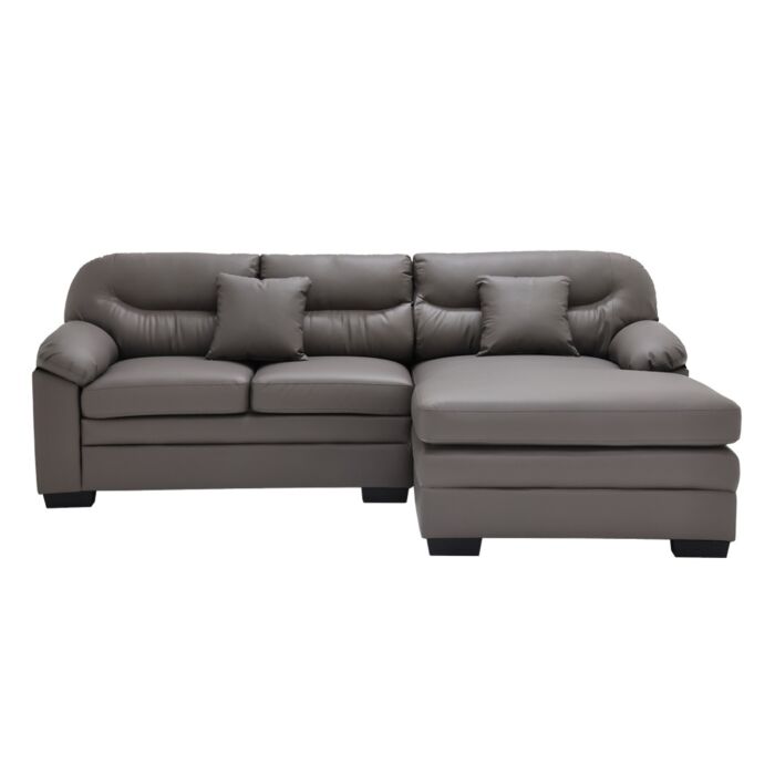 Ryota Sofa - Right Corner/Black Plastic Leg/SL Dark Brown