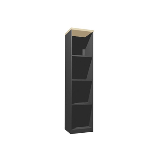 Able Tall Cabinet/HC040-Dark Grey/Maple