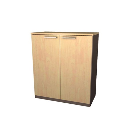 Able Low Cabinet LC080/DO05/083 (2) - Dark Grey/Maple