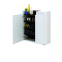 Urbani Shoe Cabinet 80cm wide - Wenge/White