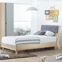 Bente - F Bed 3.5ft - Lindberg Oak/Grey