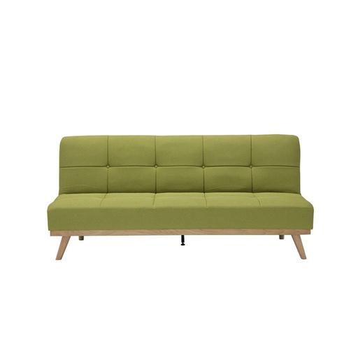 Jofyna Sofa Bed - Natural Wood - Green Fabric