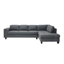 Lola Sofa - Right Corner - Grey Fabric