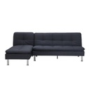 Yono Sofa Bed Corner - Dark Blue Fabric