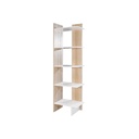 KC-Play Peak-L Shelf C45-White/Lindberg Oak