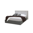 Florence Bed 5ft - Grey Lin/Volakas Matt