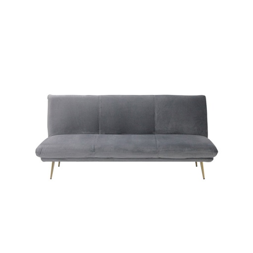 Actto Sofa Bed - Gold Leg - Grey Velvet