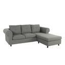 Looms Rilee Corner Sofa-Fabric Gray