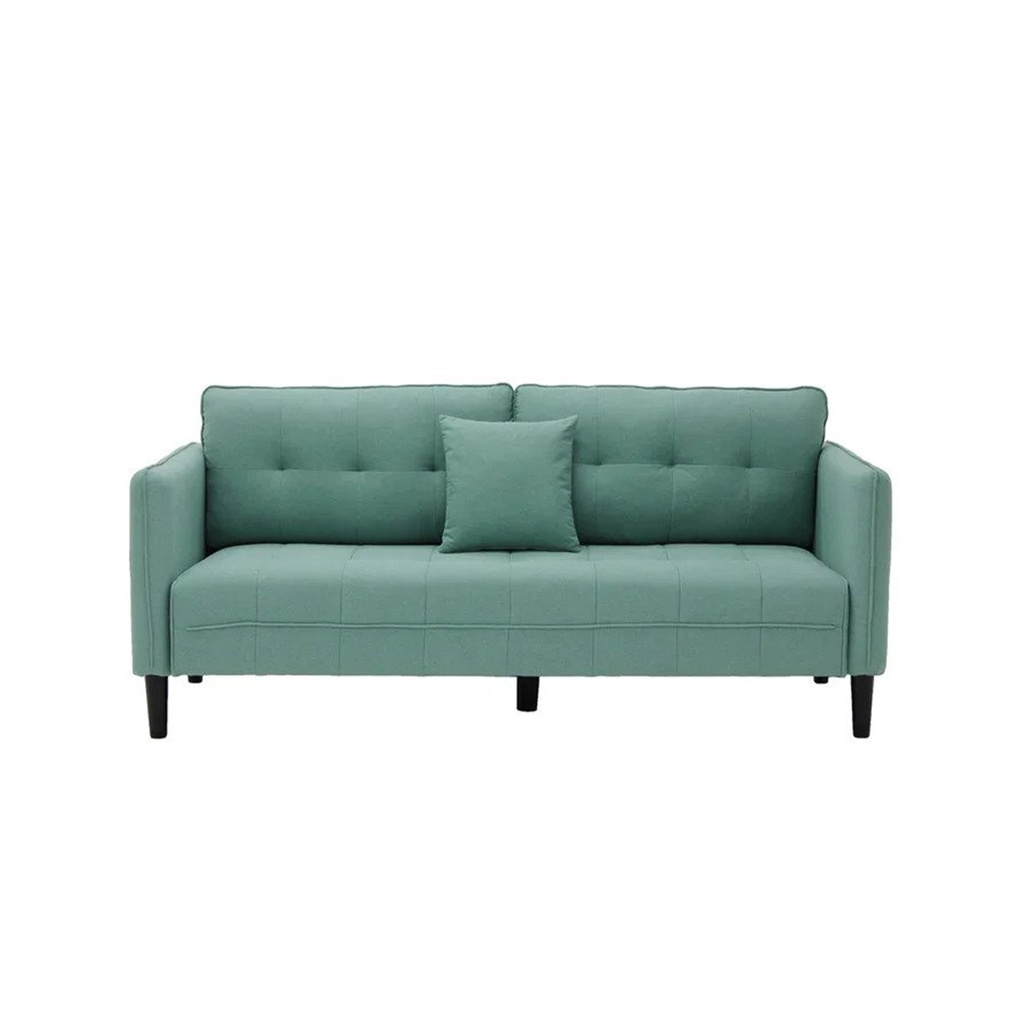 Fredy Sofa 3Seater-Green/Black Leg