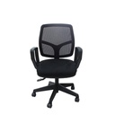 Merryfair Stick Flex - Low Back Loop-arm Office Chair - Black-537TKA60N3