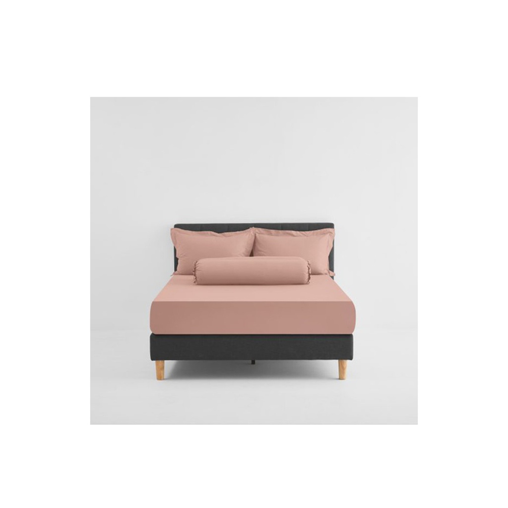 Lotus Attitude - KS Fitted Bedsheet Set-5pcs - Blush Pink
