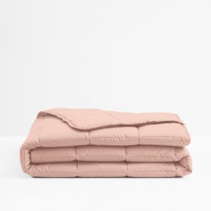 Lotus Attitude - Comforter - Blush Pink - 90" x 100"