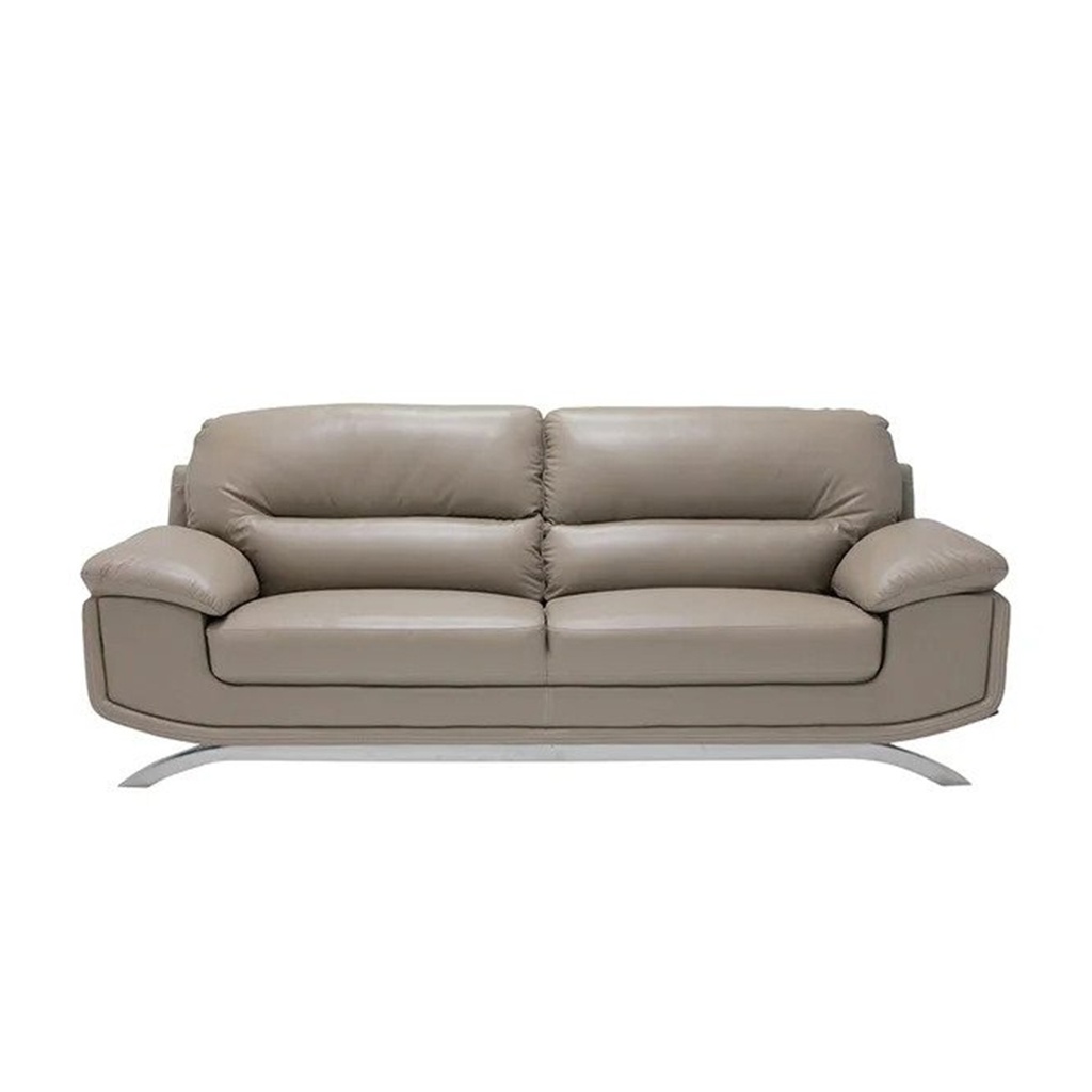 Fumy Sofa 3Seater- Genuine Leather Brown