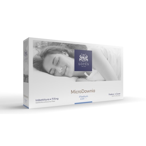 [pillow-MD-Medium] Lotus Microdownia Medium Pillow
