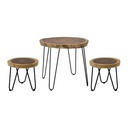 Ferric-A Dining Table + 2pcs Ferric-B Chair