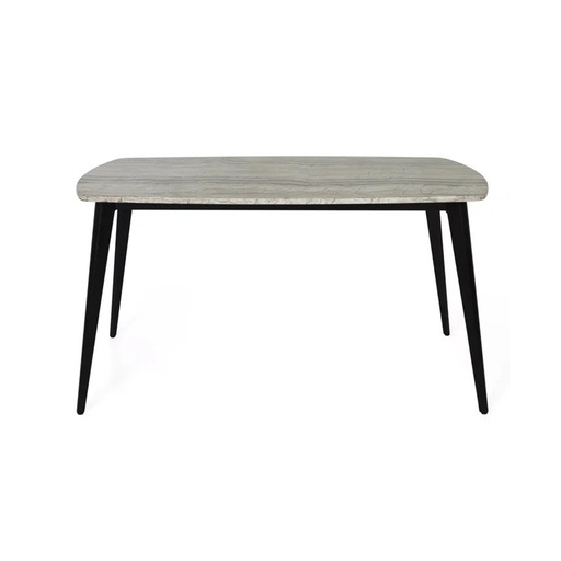 [19212003] Bena-A140-Dining Table-Black Leg/Stone Brown