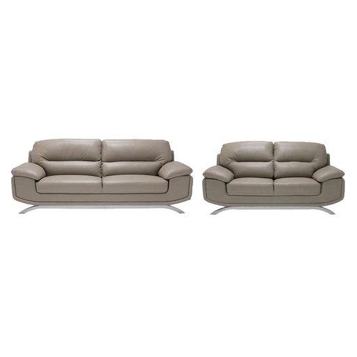 [99030013] Fumy Sofa Set 3+2 Seater - SL Brown Leather