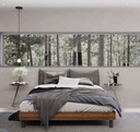 Tanner Bed BWF 5ft - legato Walnut/Gray Cushion