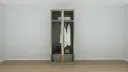 Wardrobe Plus -I@H_250000251:DA-MN/IVO/TW/Grey,Door:MN/CLEAR GLASS
