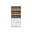 Looms Heidi Tall Cabinet CT80-Solid Oak/White