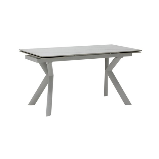 [19211481] Reston Dining Table A140(200)-Steel/White Striped