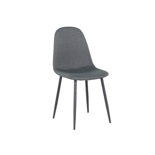 [19202299] Lalada Dining Chair-Black Steel/Dark Grey