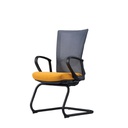 Merryfair Forte Visitor Chair - Grey/Orange - 961NAA15B